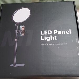 MI LED Panel Light with Adjustable Stand - Black